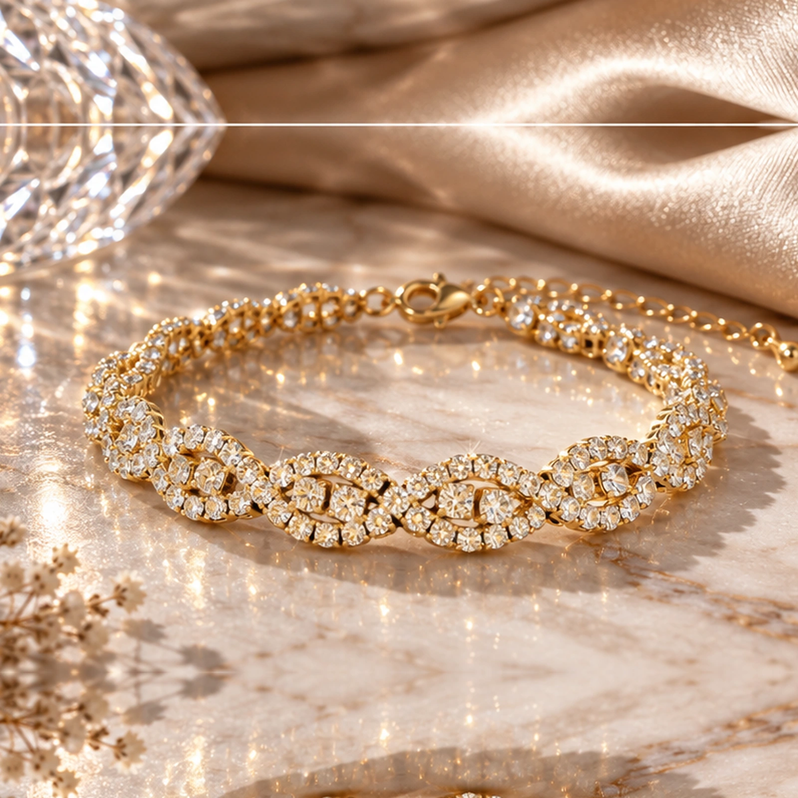 Bransoletka Glamour — produkt na marmurze